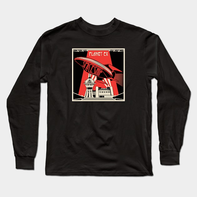 Spaceship Long Sleeve T-Shirt by SergioDoe